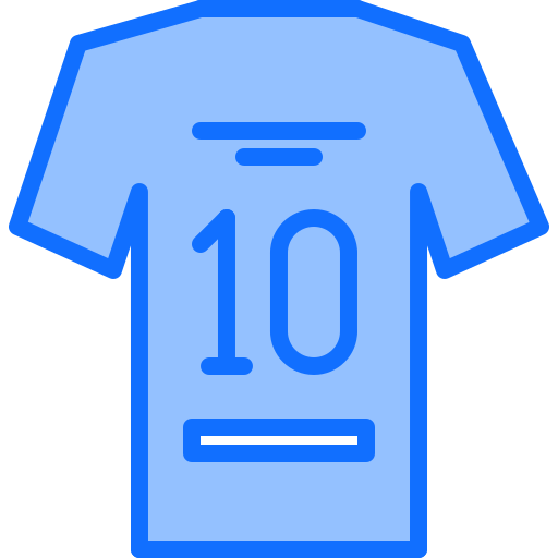 camiseta de fútbol icono gratis