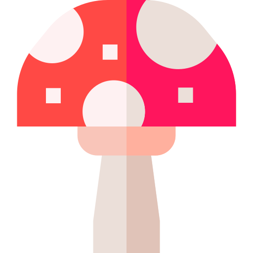 Mushroom Basic Straight Flat icon