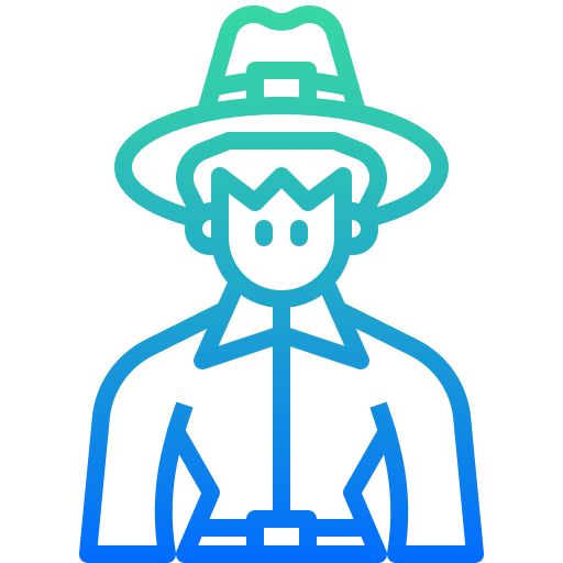 Pilgrim Winnievizence Outline gradient icon