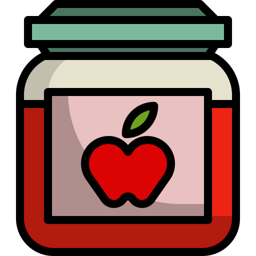 mermelada de manzana icono gratis