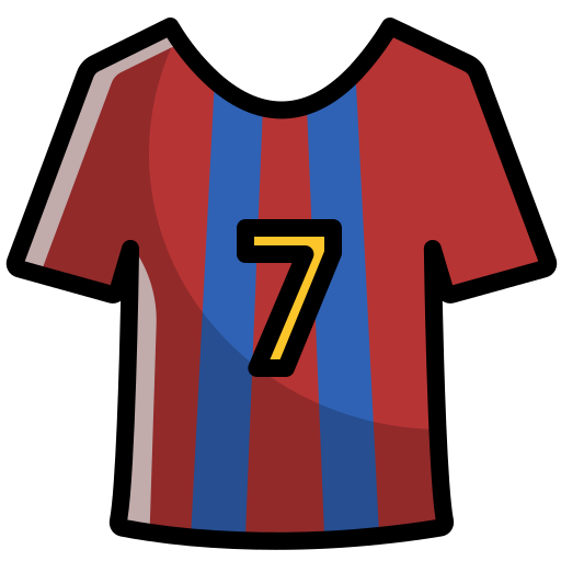 camiseta de fútbol icono gratis