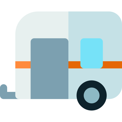 Caravan Basic Rounded Flat icon