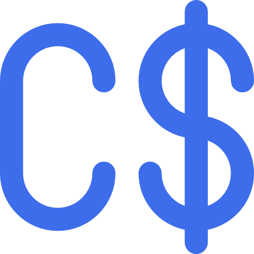 dólar canadense grátis ícone dólar canadense grátis ícone