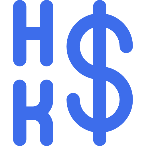 dolar de hong kong icono gratis