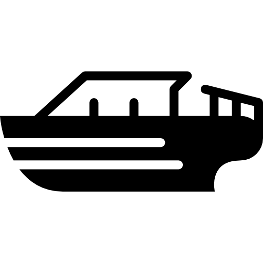 Transport of speedboat hand draw Royalty Free Vector Image