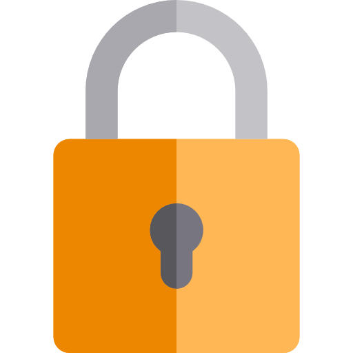 Lock Basic Rounded Flat icon