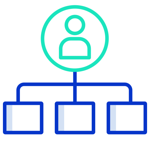 Organization chart - free icon