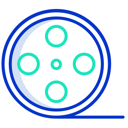 rollo de película icono gratis