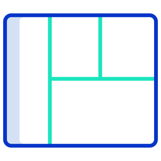 Grid Icongeek26 Outline Colour icon