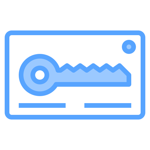 tarjeta llave icono gratis