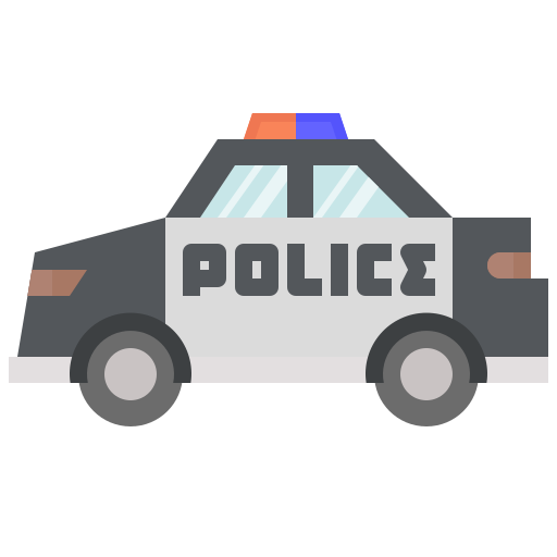 Police car Winnievizence Flat icon