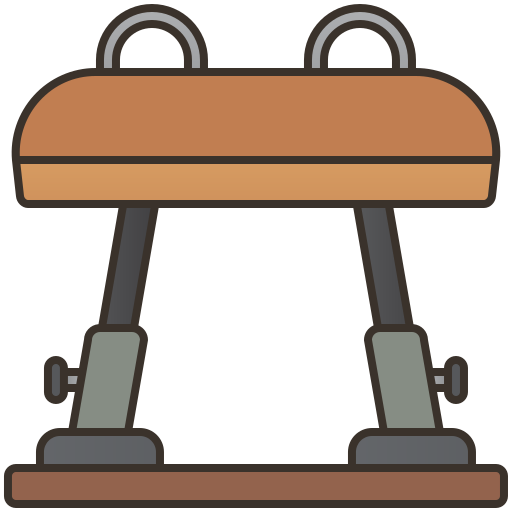 pomo de caballo gimnasia icono gratis