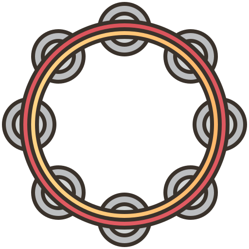 pandereta icono gratis