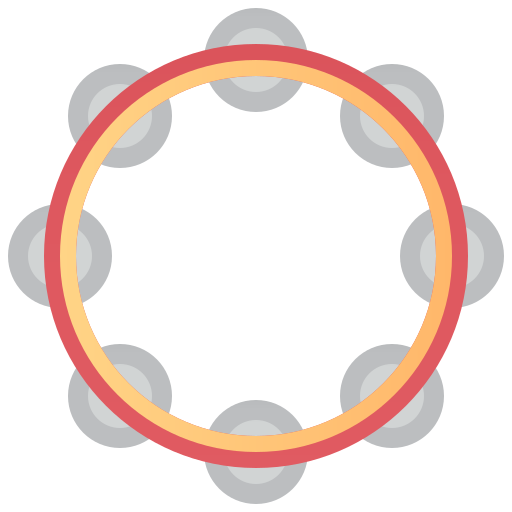 pandereta icono gratis