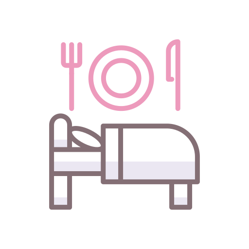 Bed And Breakfast Flaticons Lineal Color Icon