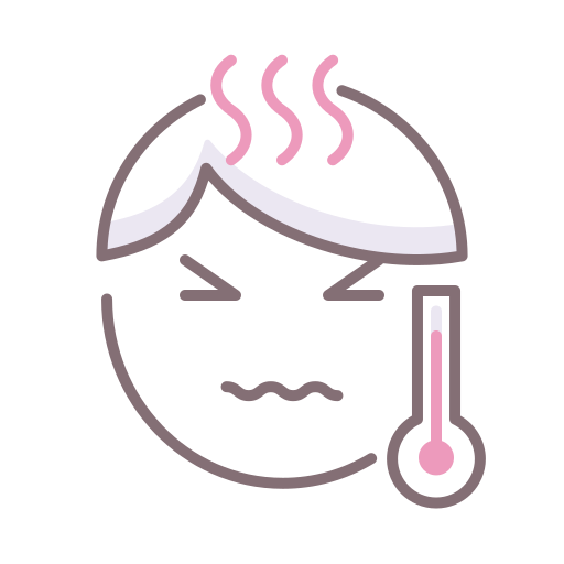 fièvre Icône gratuit