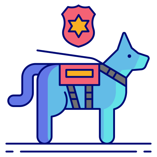 chien policier Icône gratuit chien policier Icône gratuit