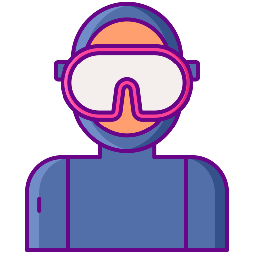 Diving suit Flaticons Lineal Color icon