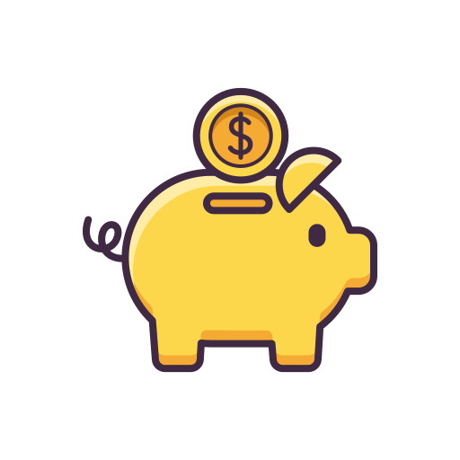 Piggy bank free icon