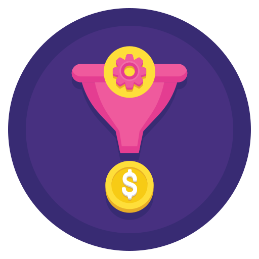 embudo de ventas icono gratis