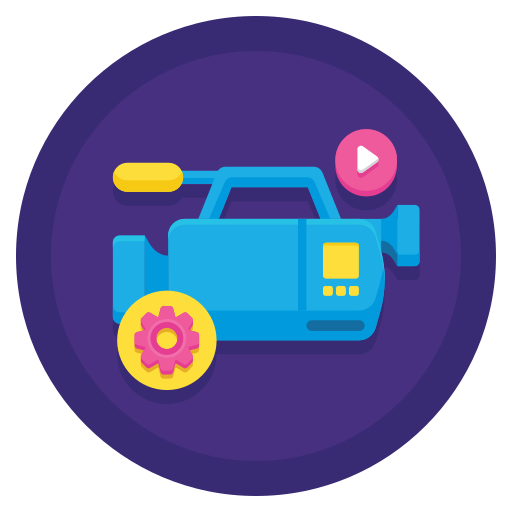 Video Production Flaticons Flat Circular Icon