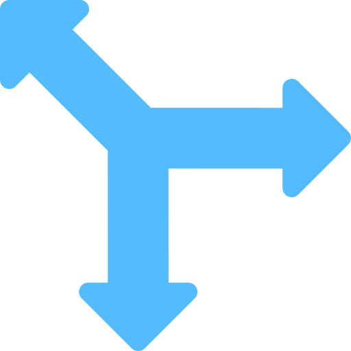 Y intersection free icon Y intersection free icon