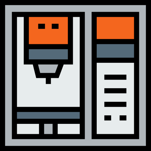 robot industrial icono gratis