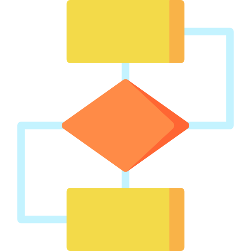 diagrama de flujo icono gratis