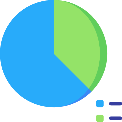 gráfico circular icono gratis