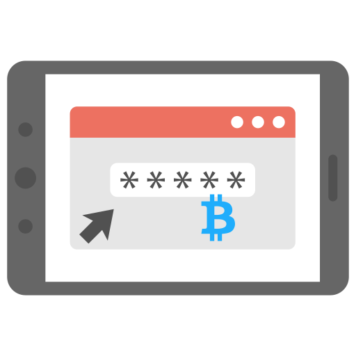 cifrado de bitcoin icono gratis