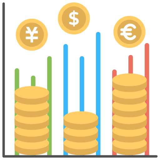 presentación financiera icono gratis