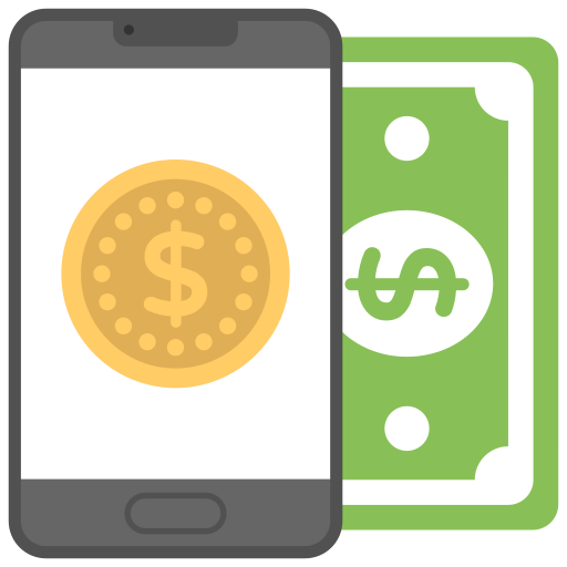 Mobile banking free icon
