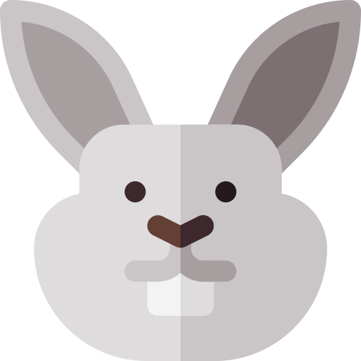 Rabbit Basic Rounded Flat icon