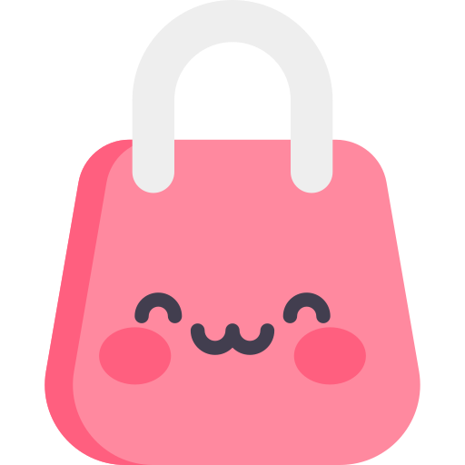 Shopping bag Kawaii Flat icon