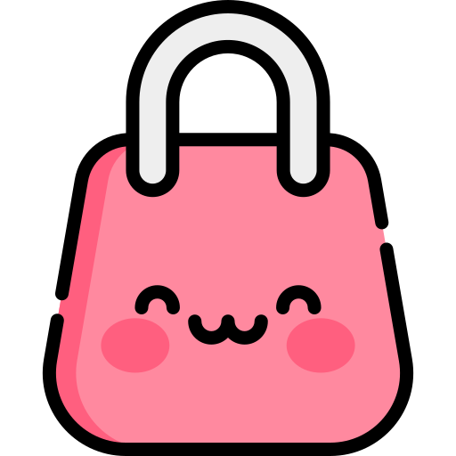 Shopping bag Kawaii Lineal color icon