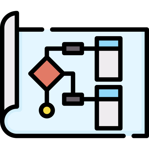 diagrama de flujo icono gratis