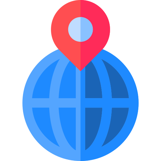 World Basic Straight Flat icon