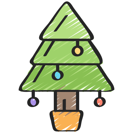 árbol de navidad icono gratis