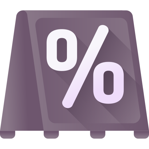 rabais Icône gratuit