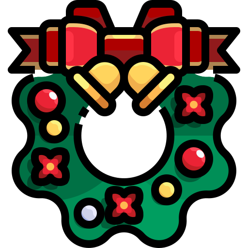 guirlande de noël Icône gratuit