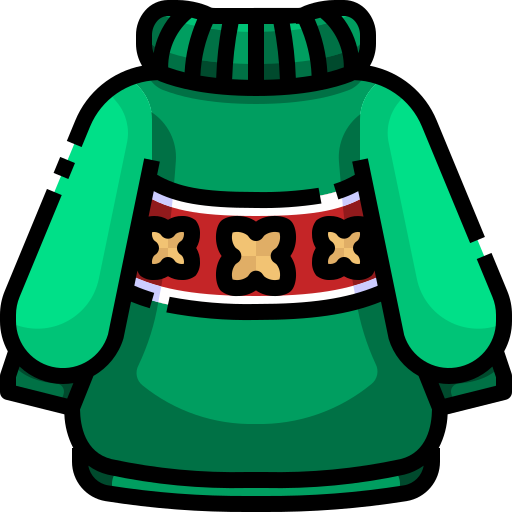 Christmas sweater Justicon Lineal Color icon