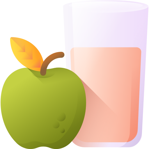 jugo de manzana icono gratis