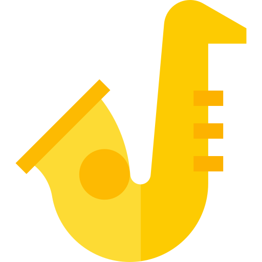 saxofón icono gratis