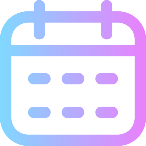 Calendar Super Basic Rounded Gradient icon