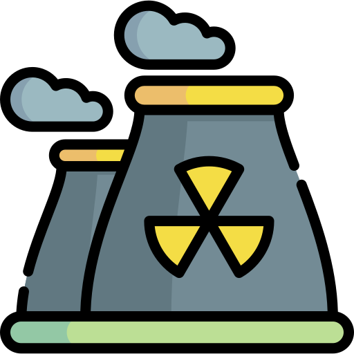 la energía nuclear icono gratis