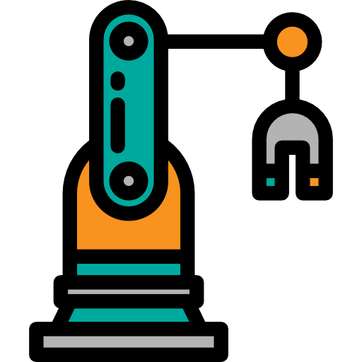 robot industrial icono gratis