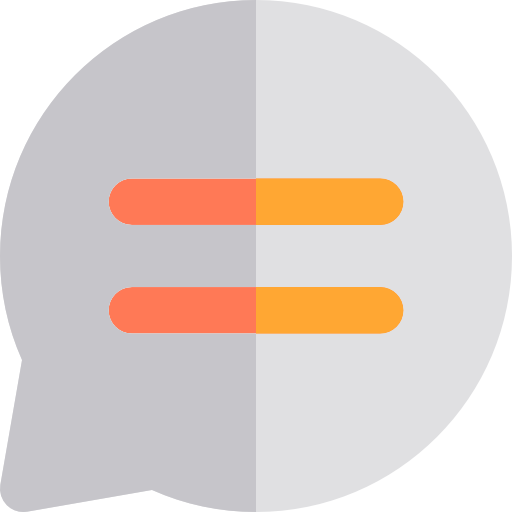 Speech bubble Basic Rounded Flat icon