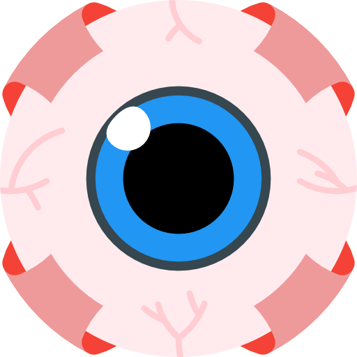 blue eyeball clipart halloween