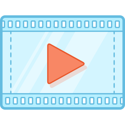 reproductor de video icono gratis