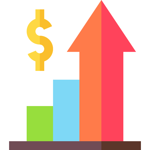 ganancias icono gratis